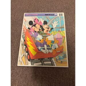 Disney frame tray vintage puzzle Minnie Micky daisy